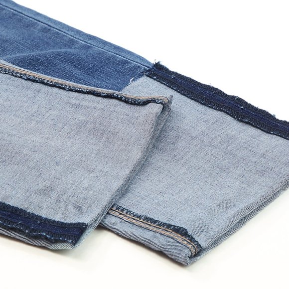 Blue High Waist Distressed Straight Leg Jeans - Picture 10 of 15